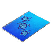 3 Blue Honu Turtles Notitieboek (Linkerzijde)