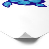 3 Blue Honu Turtles Poster (Hoek)