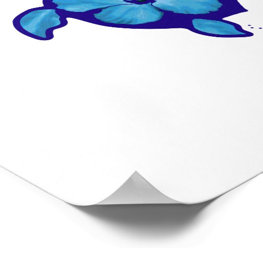 3 Blue Honu Turtles Poster (Hoek)