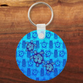 3 Blue Honu Turtles Sleutelhanger (Voorkant)