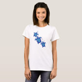 3 Blue Honu Turtles T-shirt (Voorkant volledig)