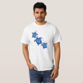 3 Blue Honu Turtles T-shirt (Voorkant volledig)