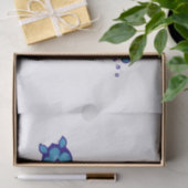 3 Blue Honu Turtles Tissuepapier (Geschenk)