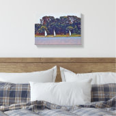 3 Boat Cotuit Skiff Race Canvas Afdruk (Insitu (Slaapkamer))