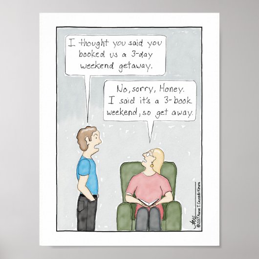 3-boekenweekendafdrukken poster (Voorkant)