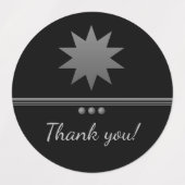 3 Bol Zilver Tekst Zwart Professionele Labels (Design 1)