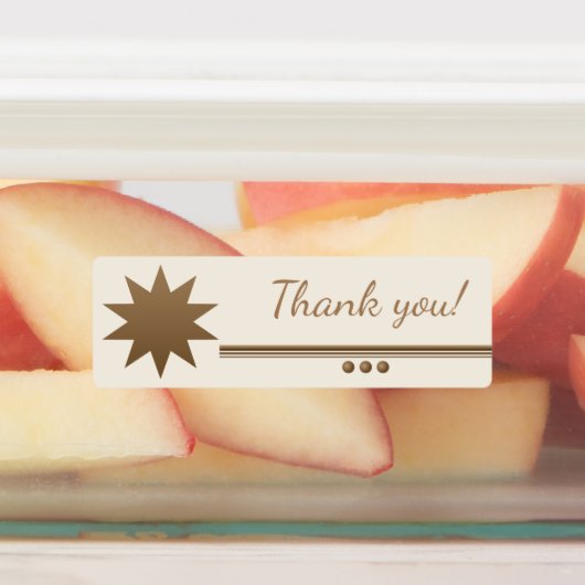 3-bollen goud tekst bedankt-labels labels (Aangebracht)