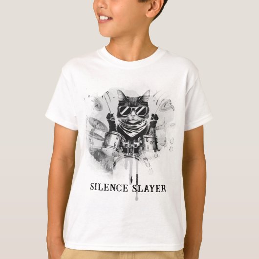 3-Boy Drummer Shirt - Damian (Voorkant)