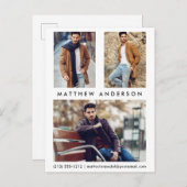 3 Briefkaart van de Comp Card-fotospeler W (Voorkant / Achterkant)