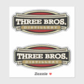 3 Bros Distillery Stickers (Vel)