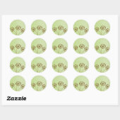 3 Bruine Paardenbloem Herfst Bloem Stickers (Vel)