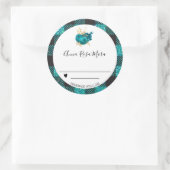 ** 3" Buffalo Gingham Canning Homemade Rozen AP30 Ronde Sticker (Tas)