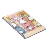 3 Bunny Trio, Persoonlijke Naam Notitieboek (Rechterzijde)