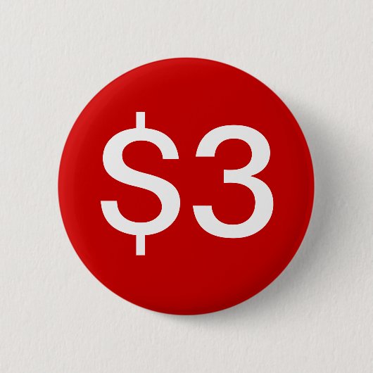 $3 Button verkoper/verkoper (Voorkant)