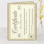 3 Cadeaubonnen Kaart (Gele Bloem)