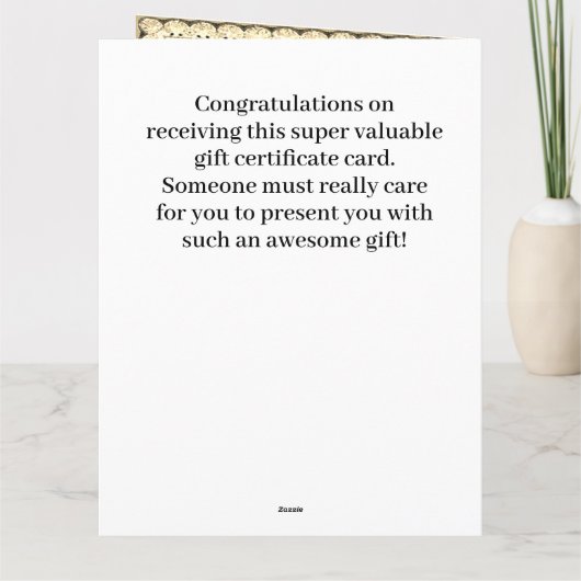 3 Cadeaubonnen Kaart (Achterkant)