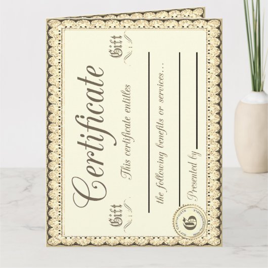 3 Cadeaubonnen Kaart (Voorkant)