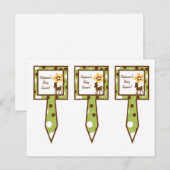 3 Cakeskicks Forest Friends Deer Uitnodiging Briefkaart (Voorkant / Achterkant)