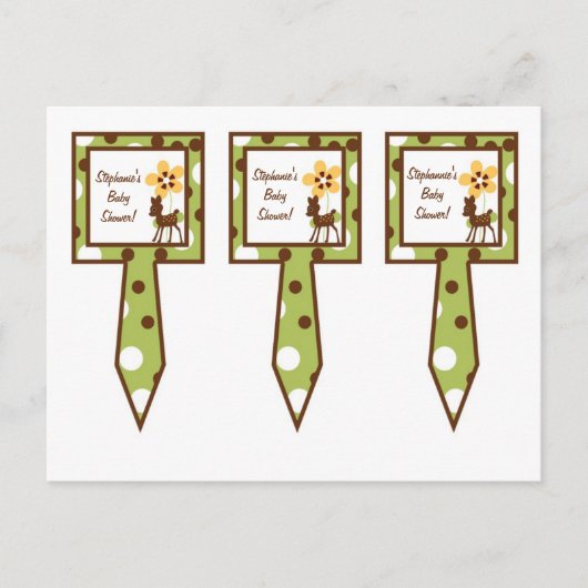 3 Cakeskicks Forest Friends Deer Uitnodiging Briefkaart (Voorkant)