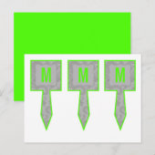 3 Caketenklakken Moderne grijze Damaslaag afdrukke Briefkaart (Voorkant / Achterkant)