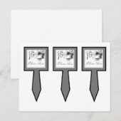 3 Caketesjes Sweet 16 Silver White Party Uitnodiging Briefkaart (Voorkant / Achterkant)