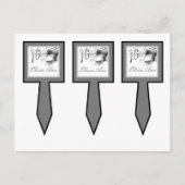 3 Caketesjes Sweet 16 Silver White Party Uitnodiging Briefkaart (Voorkant)