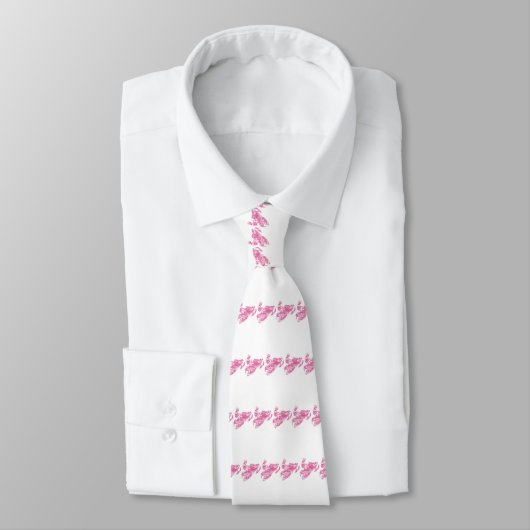 3-Camo-roze-schuin Stropdas (Gebonden)