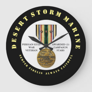 3 CAMPAIGN STARS PERSIAN GULF WAR VETERAN GROTE KLOK