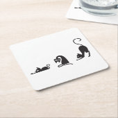 3 cats kartonnen onderzetters (Schuin)