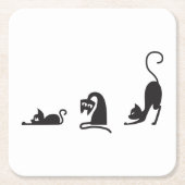 3 cats kartonnen onderzetters (Voorkant)