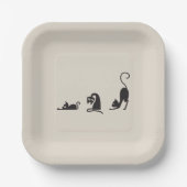 3 cats papieren bordje (Voorkant)