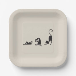 3 cats papieren bordje