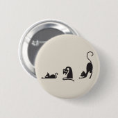 3 cats ronde button 5,7 cm (Voorkant /achterkant)