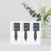 3 Chalkboard Blue Cup Cake Picks Briefkaart (Staand voorkant)