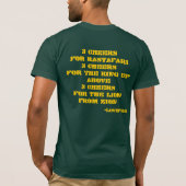 3 CHEERS (groen) T-shirt (Achterkant)
