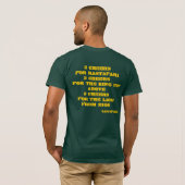 3 CHEERS (groen) T-shirt (Achterkant volledig)