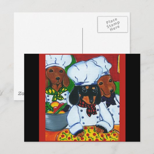 3 Chef Doxies Briefkaart (Voorkant / Achterkant)