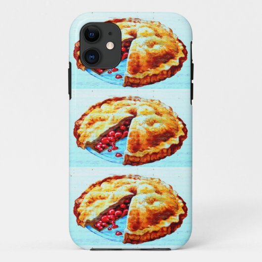 3 cherry pies phone case (Achterkant)