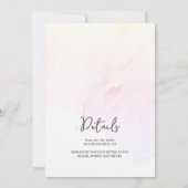 3 Chic Fuchsia Bridesmaid Dresses Watercolor Ask (Achterkant)