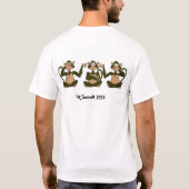 3 chimps t-shirt (Achterkant)