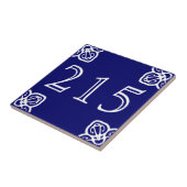 3-cijferige nummernummertegels - Spaans Tegeltje (Zijkant)