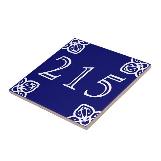 3-cijferige nummernummertegels - Spaans Tegeltje (Zijkant)