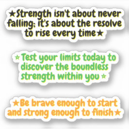 3 Citaten over Kracht | Inspirerende Stickers
