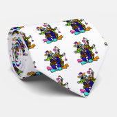 3 clowns stropdas (Opgerold)