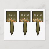 3 Cokeskieten Whimsical Brown Herfst Double Bike Briefkaart (Voorkant)