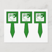3 CokesPicks Sweet 16 Green Party Uitnodiging Briefkaart (Voorkant)
