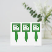 3 CokesPicks Sweet 16 Green Party Uitnodiging Briefkaart (Staand voorkant)