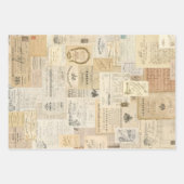 3 Collage Ephemera Sheets Inpakpapier Vel (Voorkant 3)