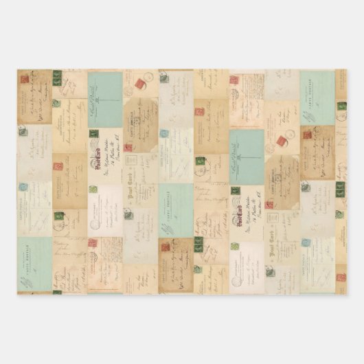 3 Collage Ephemera Sheets Inpakpapier Vel (Voorkant 2)