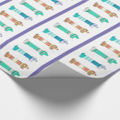 3 Colour Study #1 Dachshund-verlooppapier Cadeaupapier (Hoek)